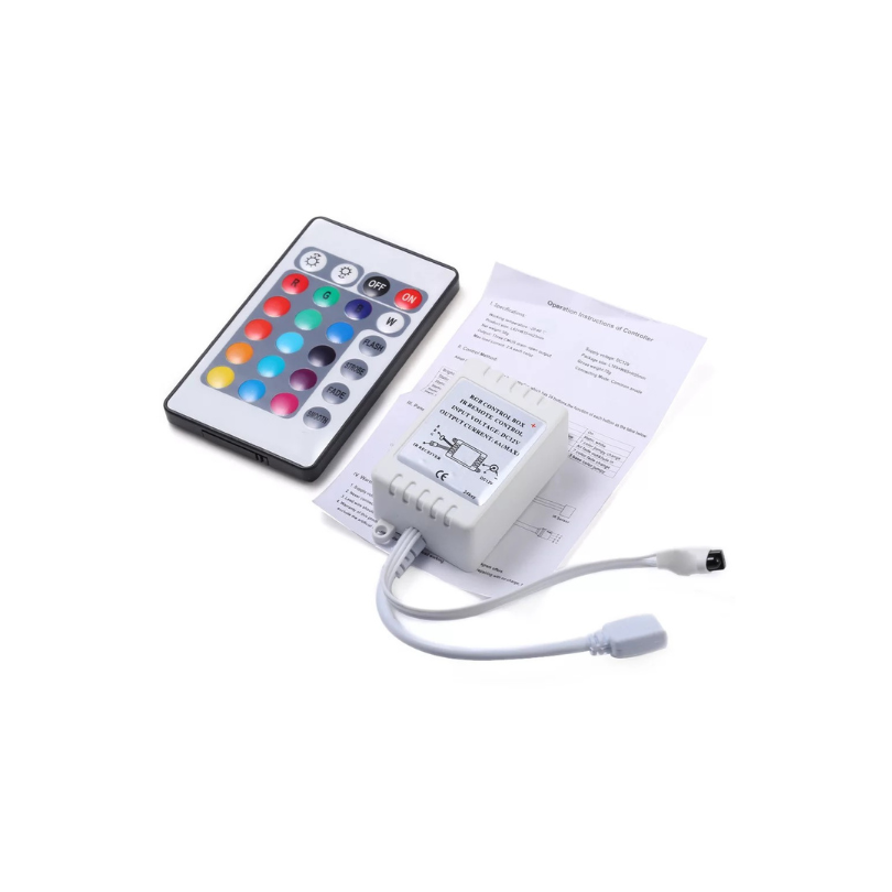 ريموت تحكم IR 24 مفتاح RGB الفولتية 5-24 فولت