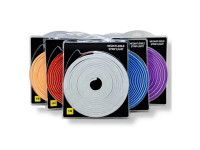 حبل ليد نيون فليكس سيليكون 12 فولت 5 متر